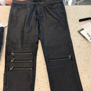 Joe’s Jeans Black Moto Jeans